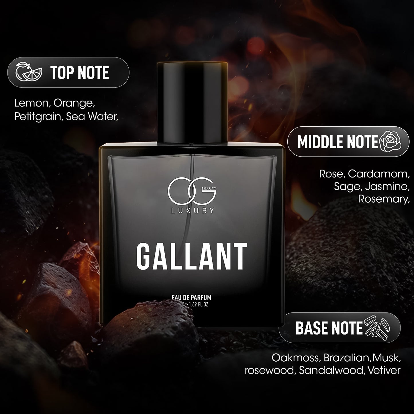 Og Beauty Luxury Gallant Eau De Parfum (50ml 1 Pc)