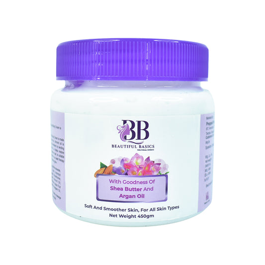 Beautiful Basics Shea Butter Argan Oil Body Cream 450g