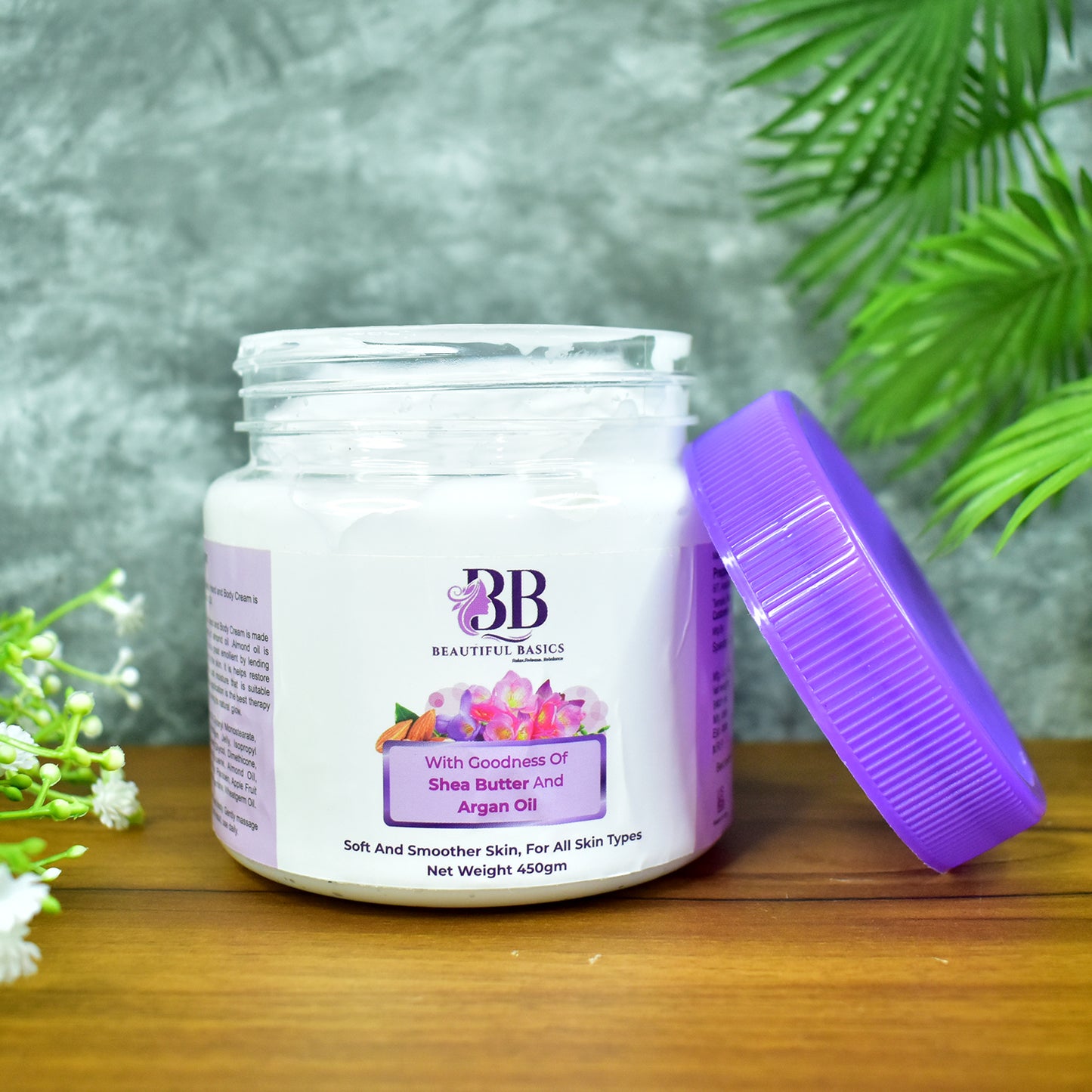 Beautiful Basics Shea Butter Argan Oil Body Cream 450g