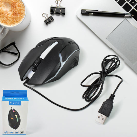 Usb Wired Mouse Ergonomic Design Gaming Mouse (1 Pc)