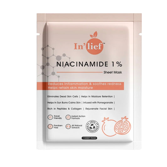 Inlief Niacinamide 1 Hydrating Calming Facial Sheet Mask (1 Pc)