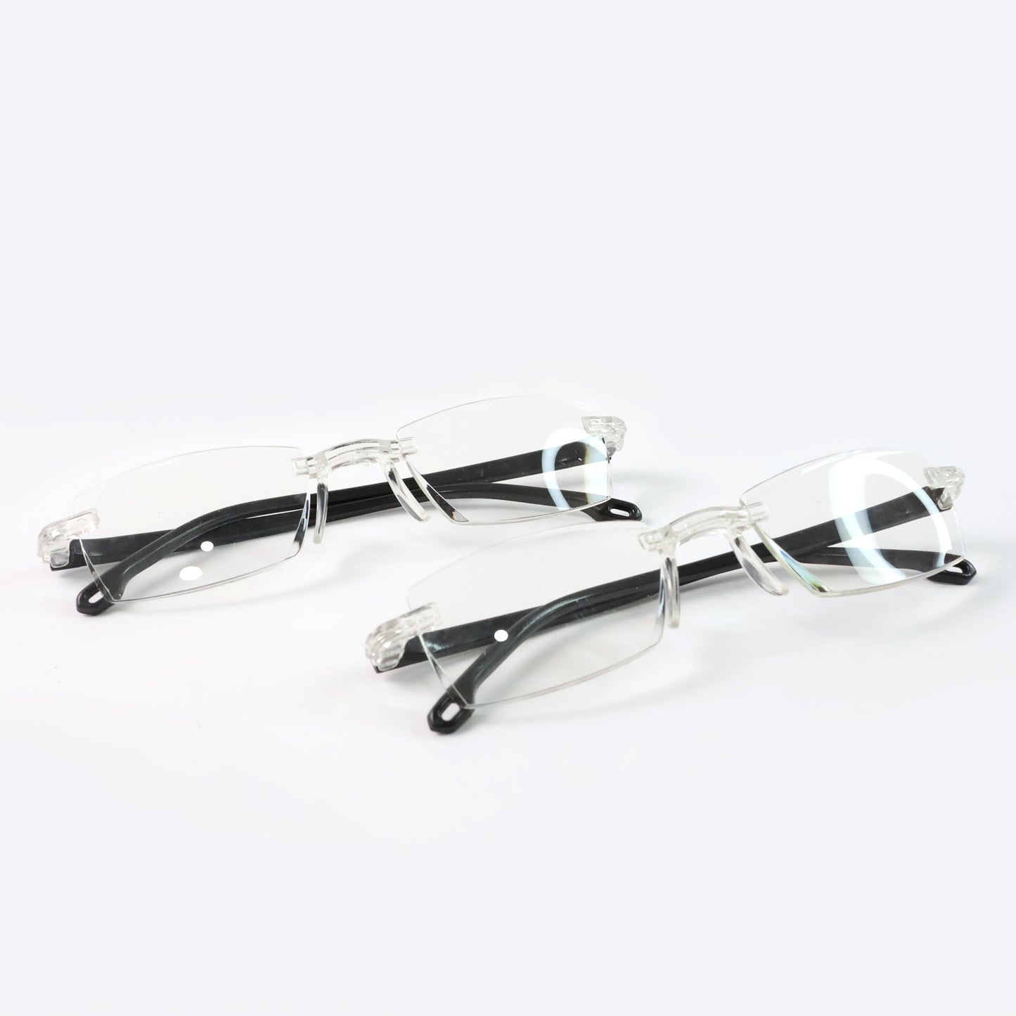 Pack Of 2 Rimless Reading Glasses Lightweight Comfort Readers