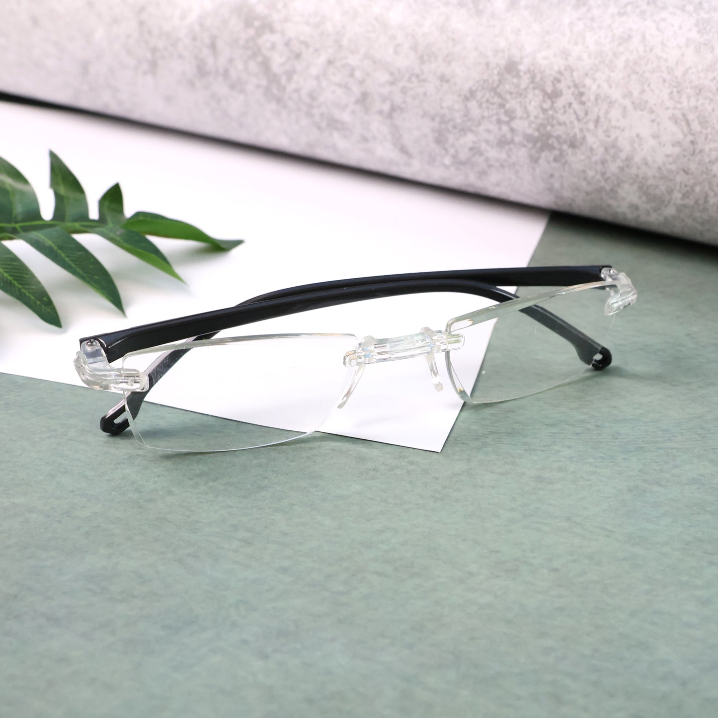 Pack Of 2 Rimless Reading Glasses  Lightweight Comfort Readers