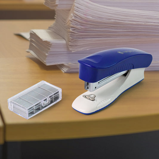 Kangaro Compact Desk Stapler With Staple Pin Set