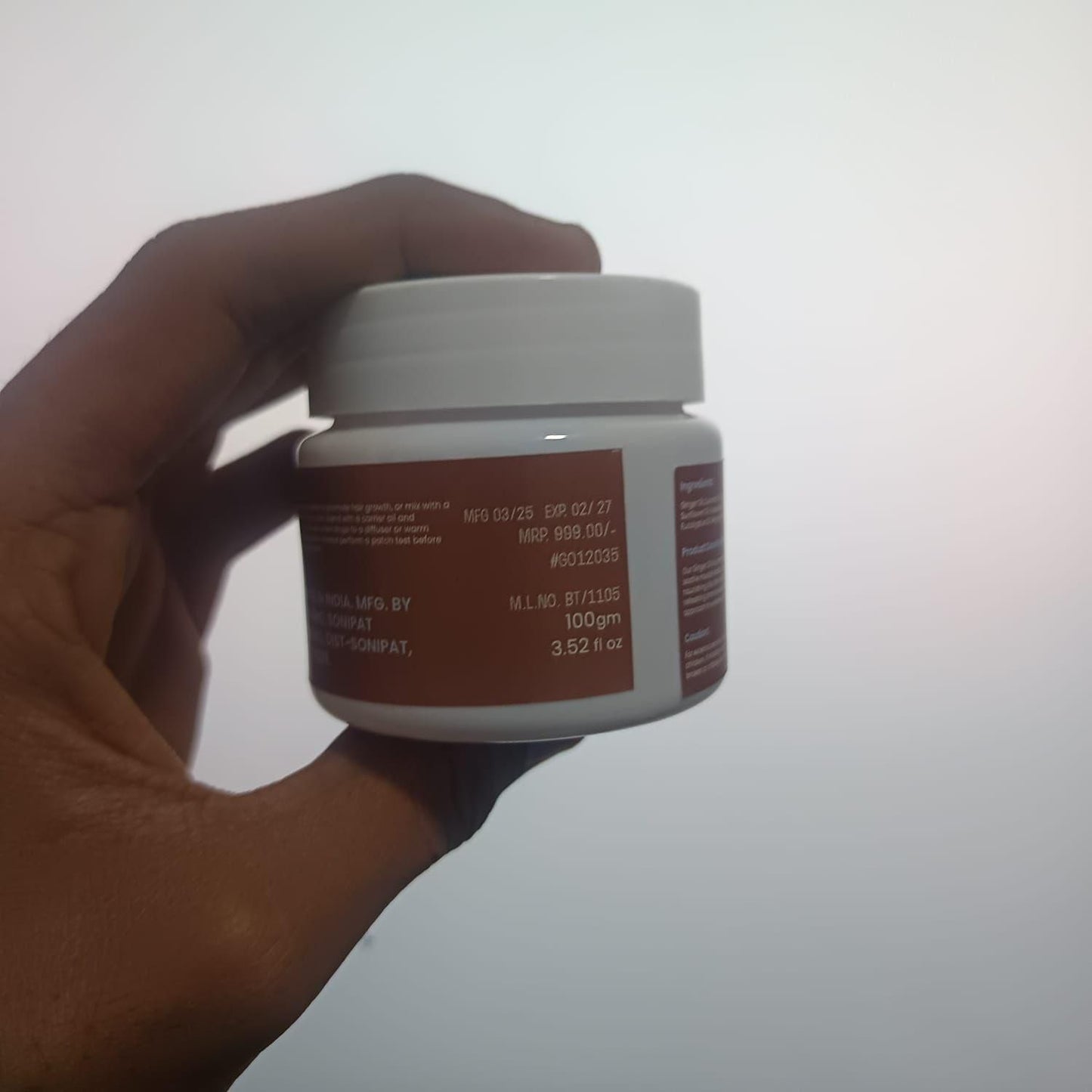 ZEG GINGER OIL 100GM ? 100% Natural Multipurpose Oil for Hair, Skin & Body (Pack of 2)