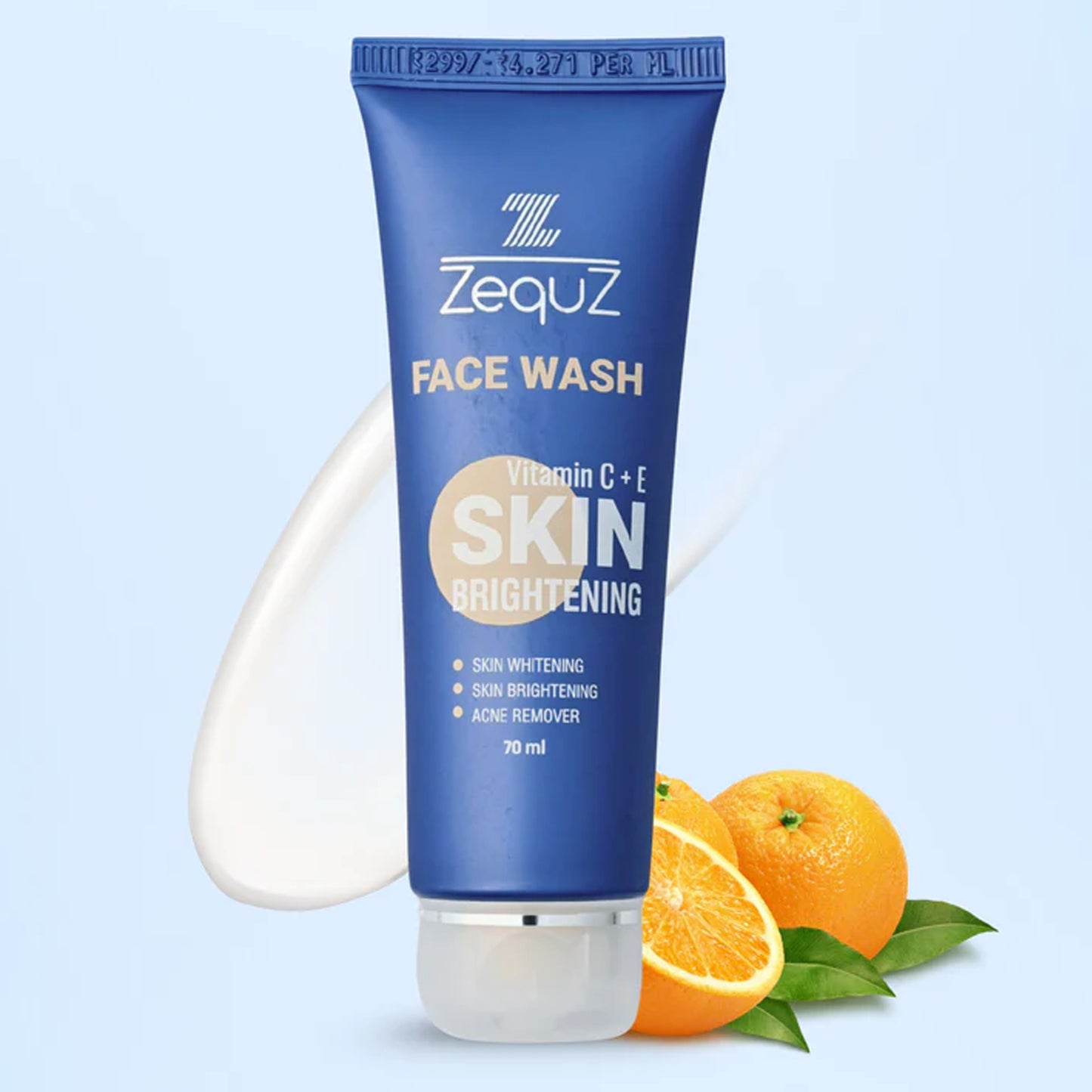 Zequz Vitamin C + E Brightening Face Wash - (1 Pc  70 Ml)