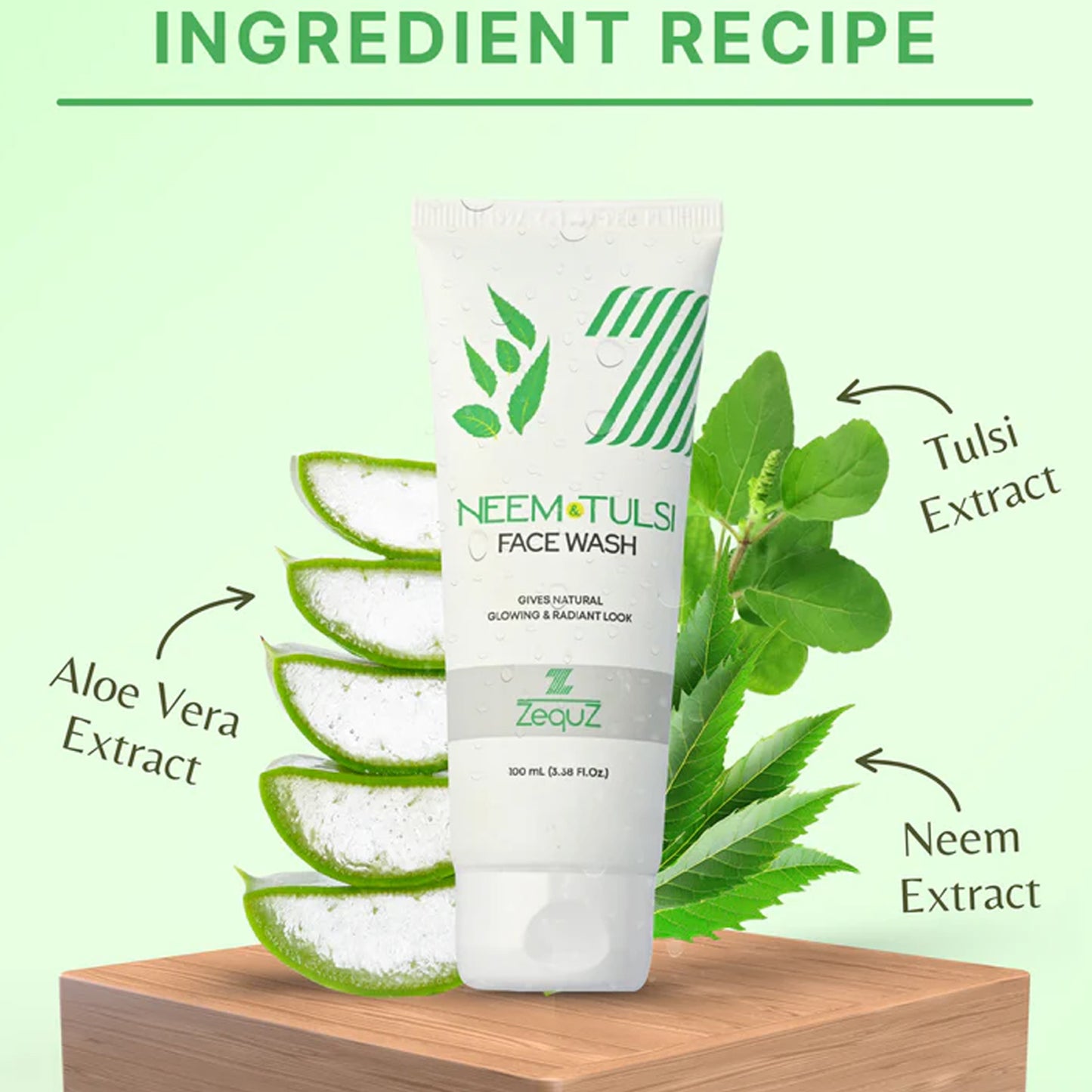 Zequz Neem  Tulsi Face Wash - (1 Pc  100 Ml)