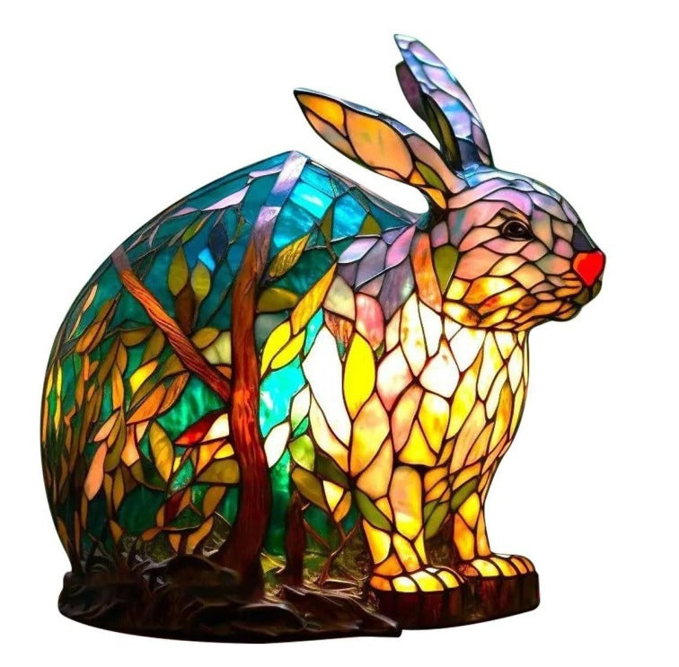 2024 3D Colored Animal Light Desk Lamp Animal Series Decorative Night Light Animal Elephant Owl Cat Vintage Table Lamp Home Decoration