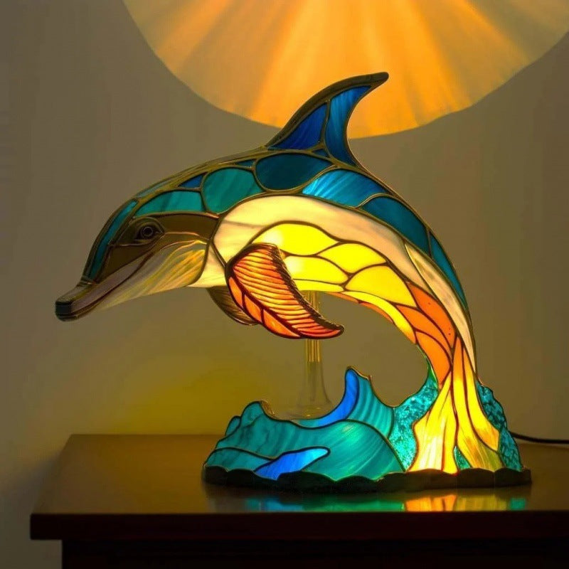 2024 3D Colored Animal Light Desk Lamp Animal Series Decorative Night Light Animal Elephant Owl Cat Vintage Table Lamp Home Decoration