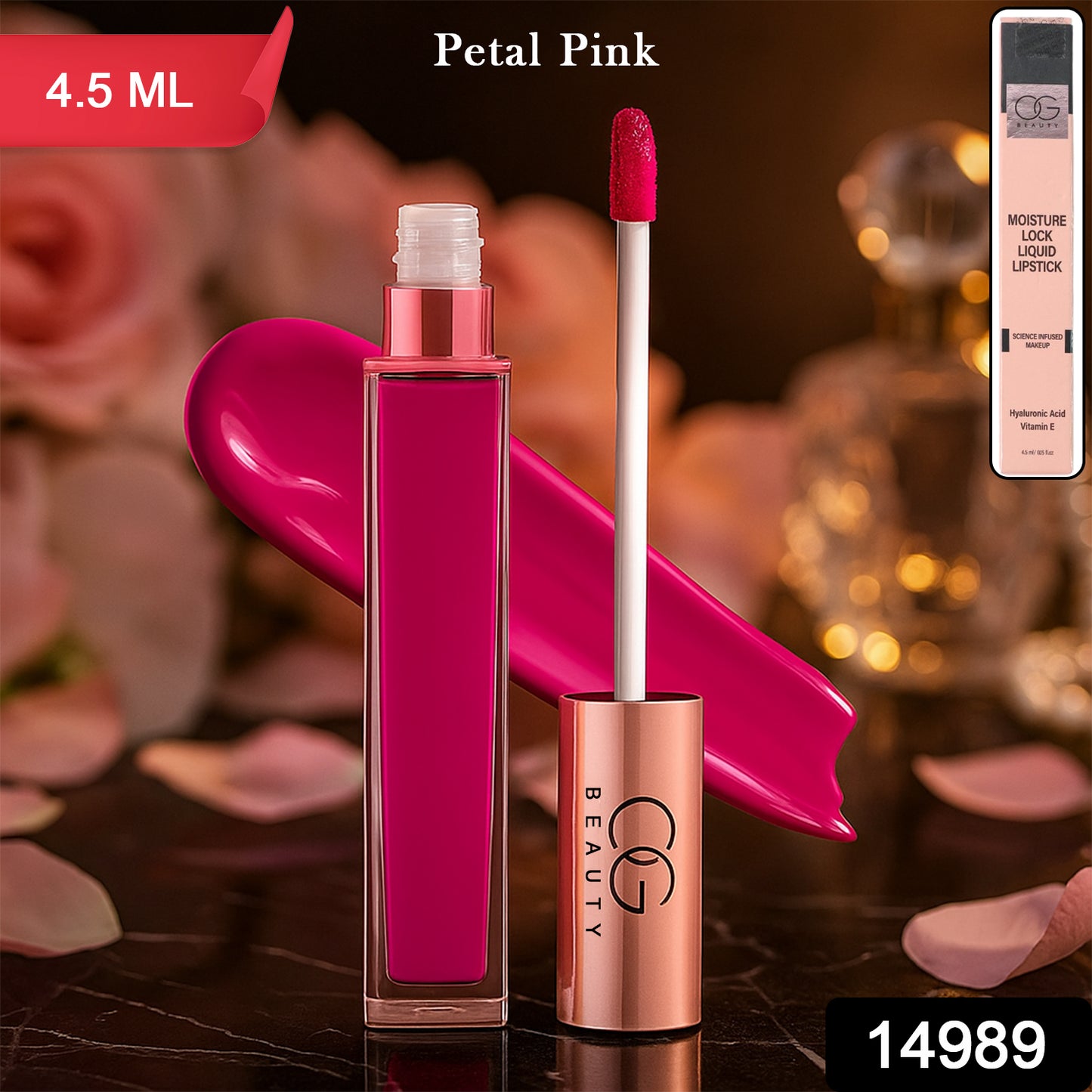 Og Beauty Petal Pink Moisture Lock Liquid Lipstick (4.5 Ml  1 Pc)